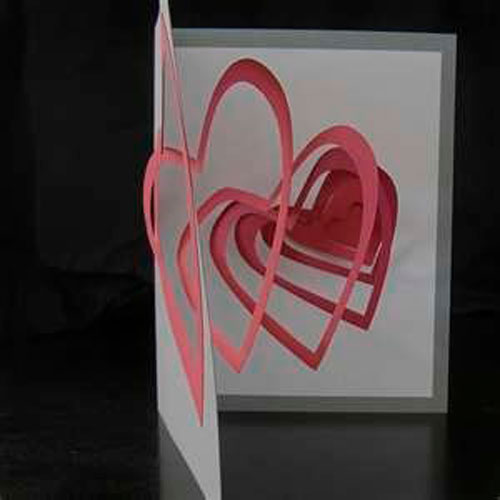 Поделки на день Святого Валентина: открытка с сердцем