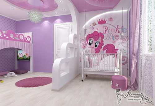 дизайн детской комнаты для малышки