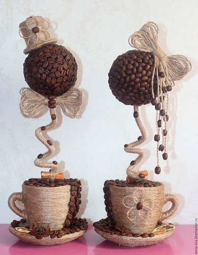 Поделки из кофейных зерен своими руками (Фото)
