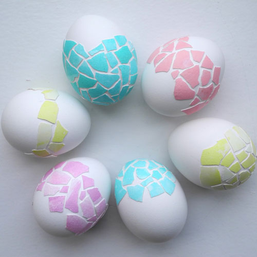 Красим яйца на Пасху: оригинальные идеи с помощью мозаики