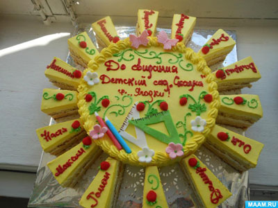 торт на выпускной в детском саду