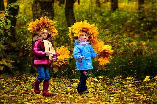 Осенние Фото Детей На Природе