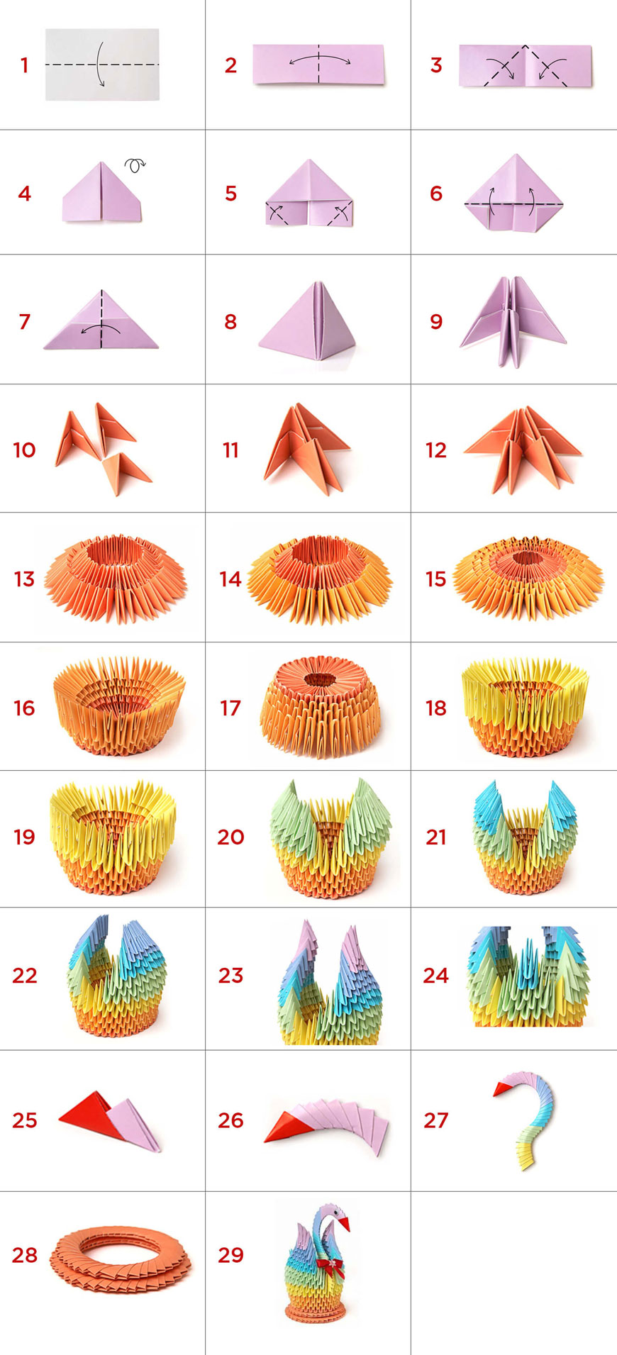 Поделки из цветного картона без клея: идеи по изготовлению своими руками (41 фото)