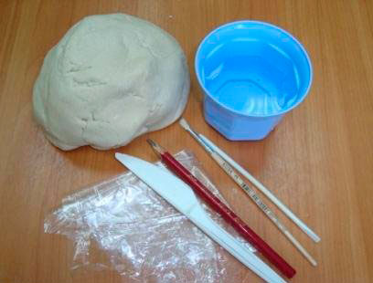 материалы для изготовления поделки на пасху из соленого теста
