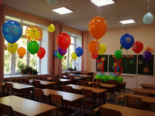Як прикрасити школу кульками до 1 вересня?