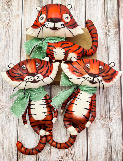 новогодние поделки к году тигра в детский сад 7