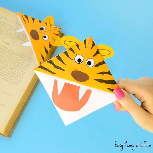 Тигр из бумаги на Новый год для детей