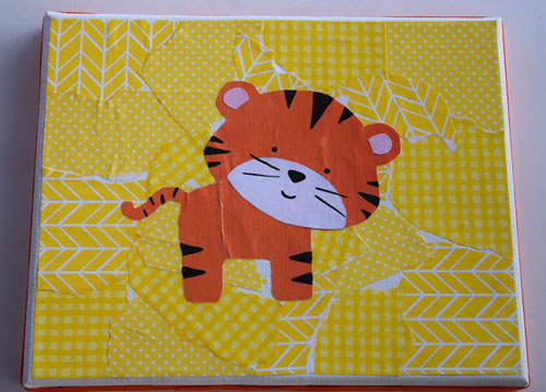 Тигр из бумаги на Новый год для малышей