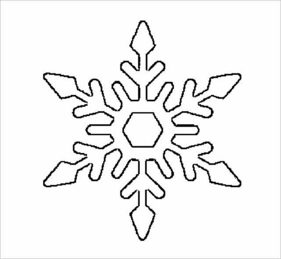 новогодний шаблон снежинок для окна для вырезания из бумаги 3