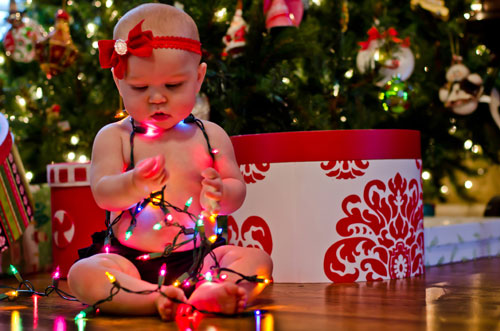 Идеи фото новогодней фотосессии для малыша