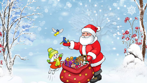 Короткие и красивые стихи про Деда Мороза для детей 3 лет