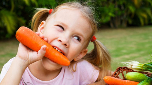 Стихи про овощи для детей: морковь