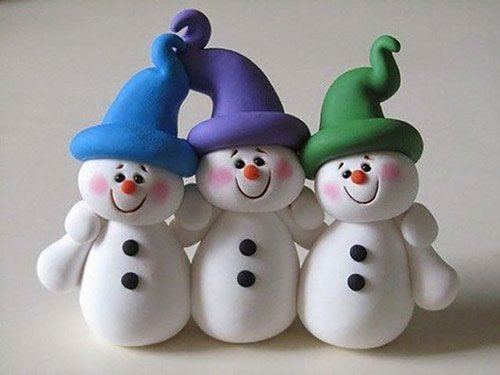 Поделки из пластилина на Новый год: елка, Дед Мороз, Снегурочка, снеговик