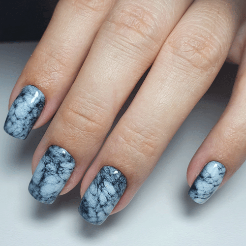 дизайн ногтей на короткие ногти зимний вариант