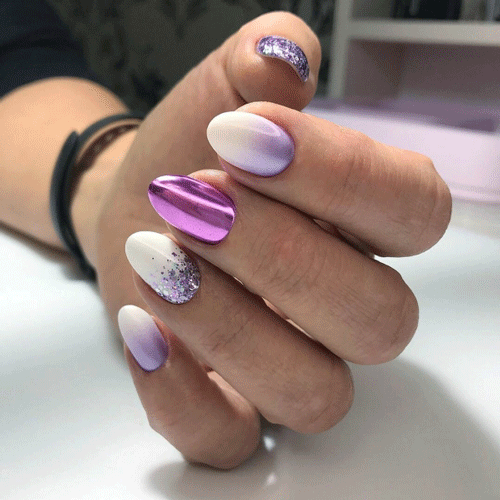 дизайн ногтей на короткие ногти зимний вариант 8