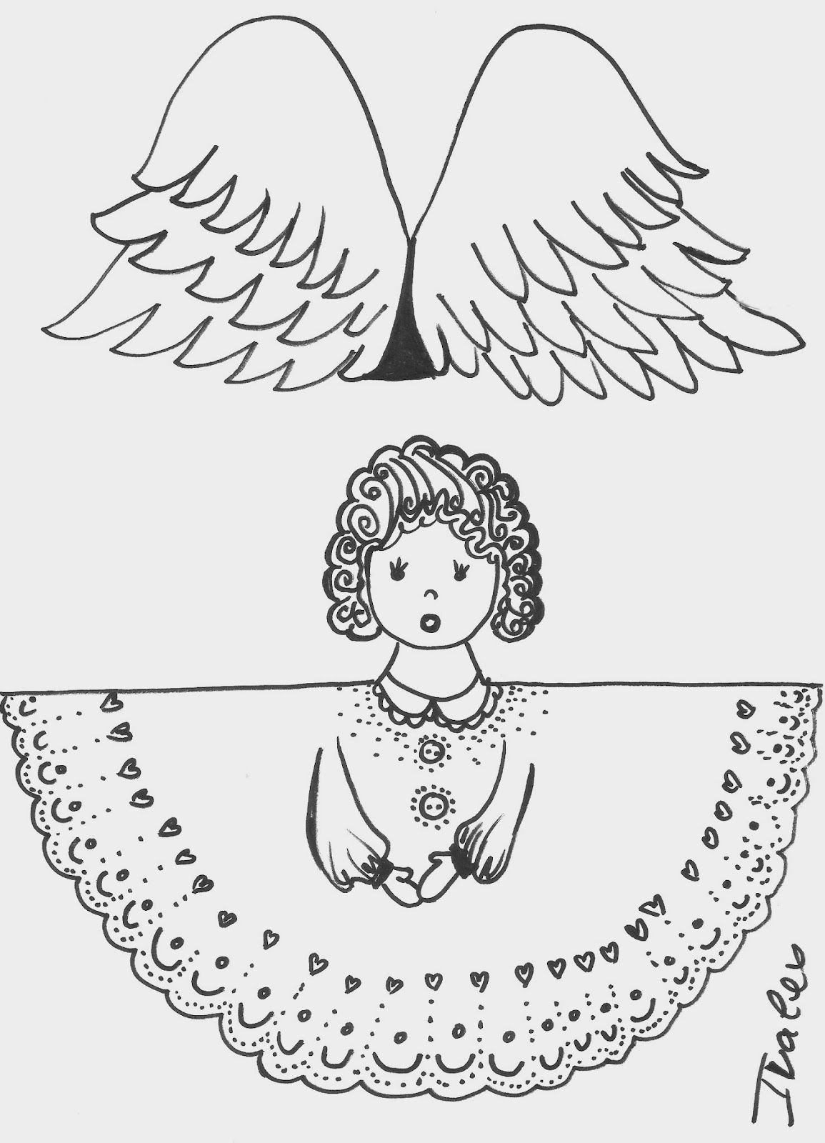 шаблоны поделка рождественский ангел из бумаги для детей