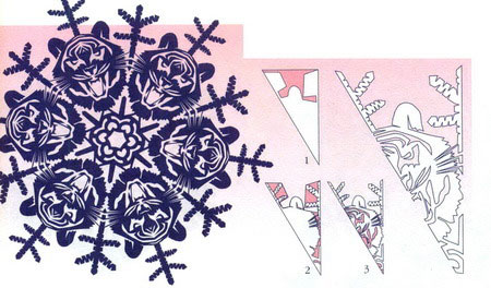 ак сделать красивые снежинки из бумаги на Новый год 5