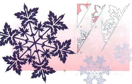 красивые снежинки на Новый год из бумаги 6