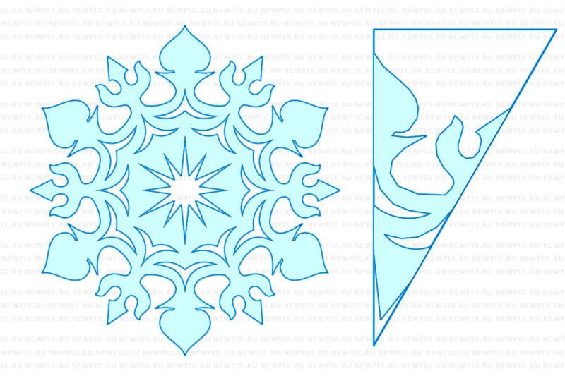 красивые снежинки из бумаги схемы