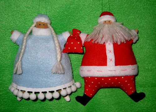 поделка дед Мороз своими руками для детей на Новый год 4