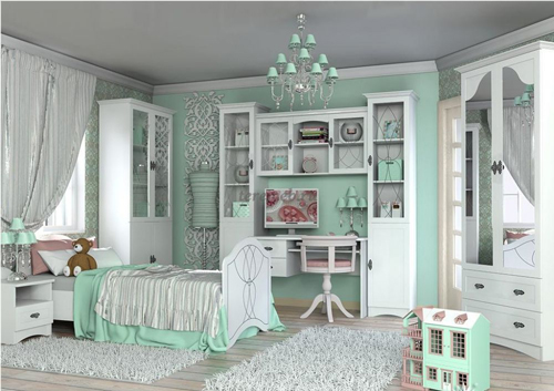 детская комната для девочки в белом цвете 7