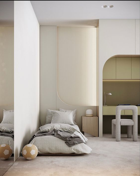 детская комната в белом цвете современный дизайн 9