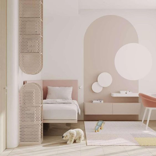 детская комната в белом цвете современный дизайн 7