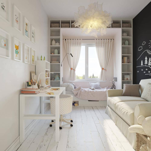 белая детская комната в реальных квартирах фото интерьера 4
