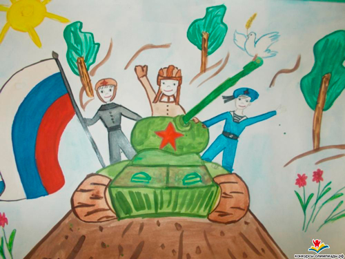 рисунки детей 23 февраля день защитника отечества 3