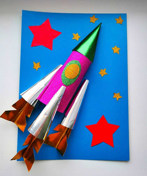 поделка ко дню космонавтики в детский сад