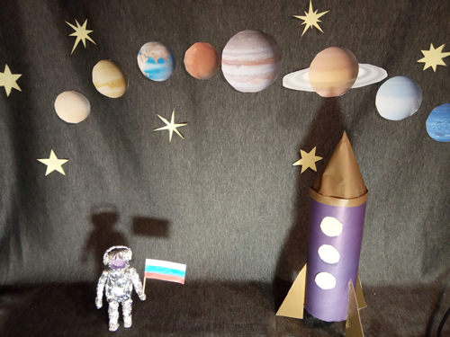 поделка ко дню космонавтики в детский сад своими руками 3