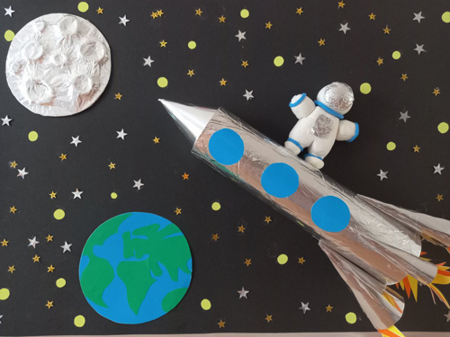 поделка ко дню космонавтики в детский сад своими руками 4