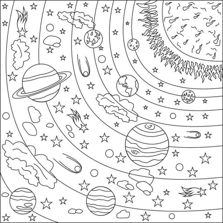 раскраска на день космонавтики в детском саду 6