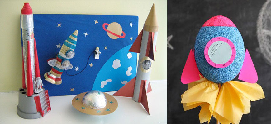 Поделки на тему космос своими руками: простые мастер-классы для детей с фото идеями и примерами