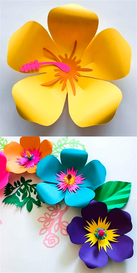 цветы из цветной гофрированной бумаги своими руками 4