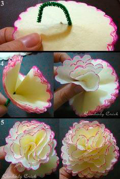 как сделать из цветной бумаги цветы своими руками 2
