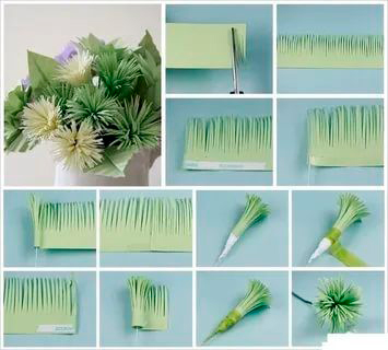 простые цветы из цветной бумаги своими руками 6