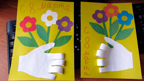 подарок маме на 8 марта своими руками в детском саду 8