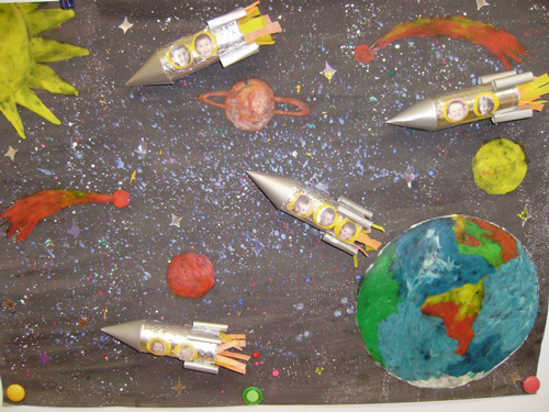поделка ко дню космонавтики 12 апреля для детей в сад 6