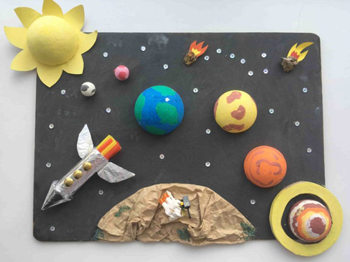 Поделки на тему космос на День Космонавтики в детский сад