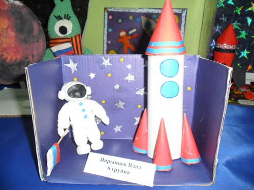 поделка ко дню космонавтики в детский сад из бутылки 3