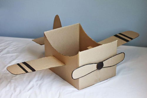 поделки из картонных коробок своими руками для интерьера 10