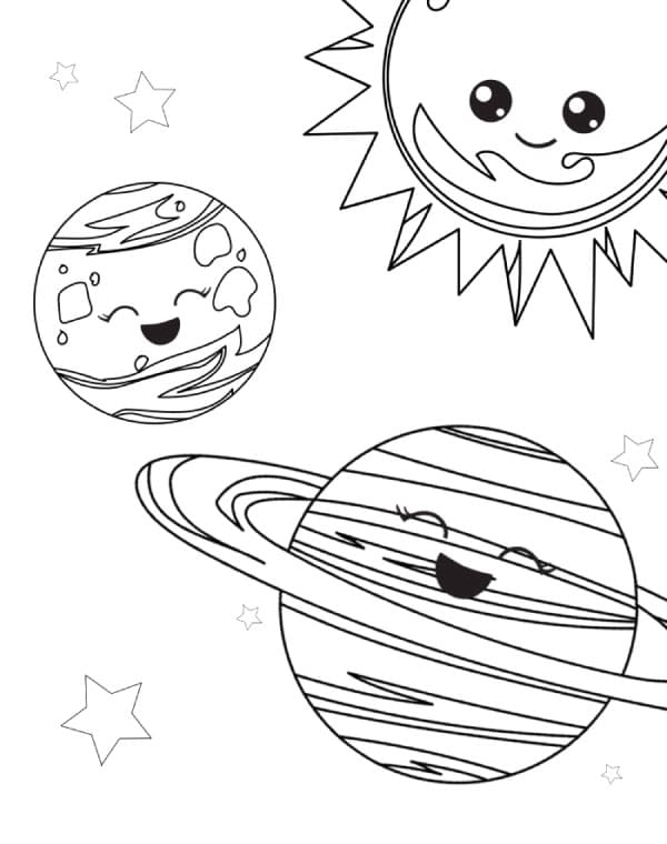 раскраска на день космонавтики для детей в саду распечатать
