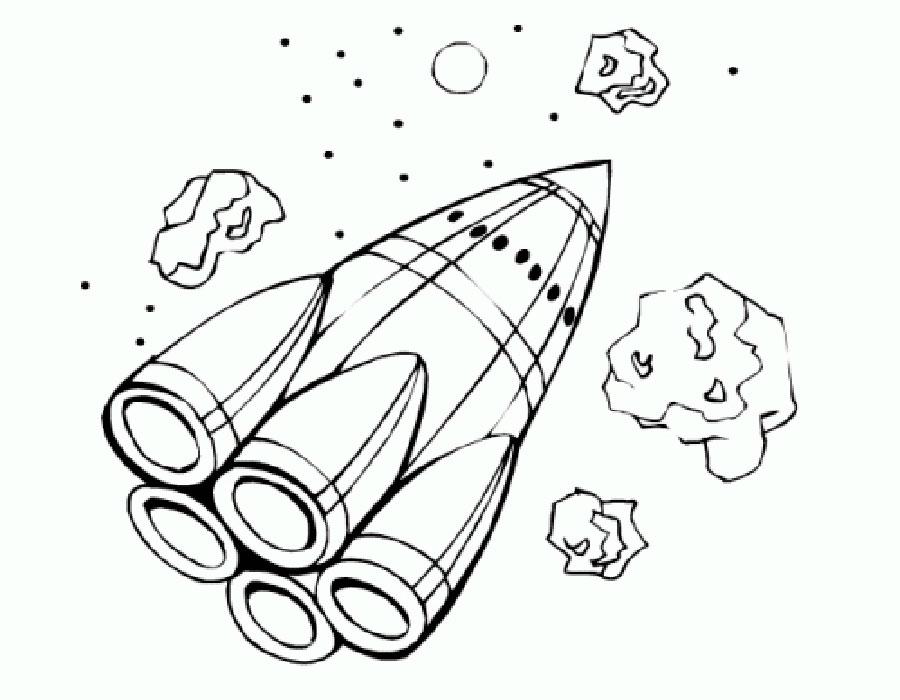рисунки раскраски на День Космонавтики