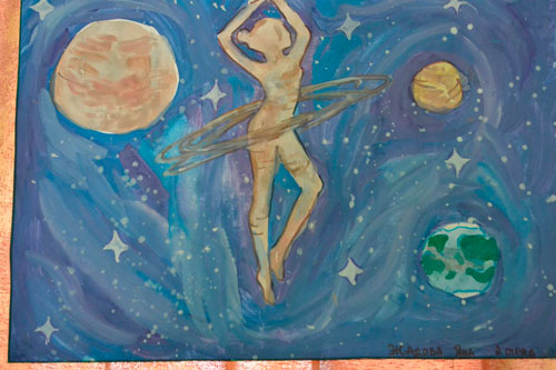 рисунок ко дню космонавтики в детский сад 3