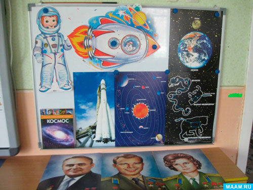 стенгазета ко дню космонавтики в детском саду с детьми 4