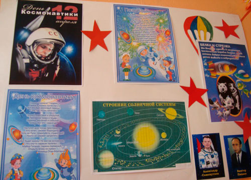 стенгазета ко дню космонавтики для школьников среднего звена 3