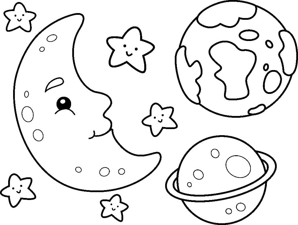 раскраска на день космонавтики для детей распечатать шаблон 7