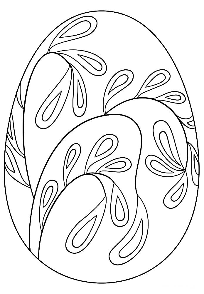 яйцо раскраска для детей в детском саду старшая группа 9