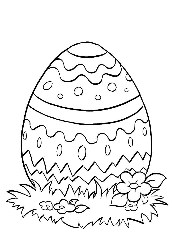 Яйцо раскраска для детей в детском саду 10